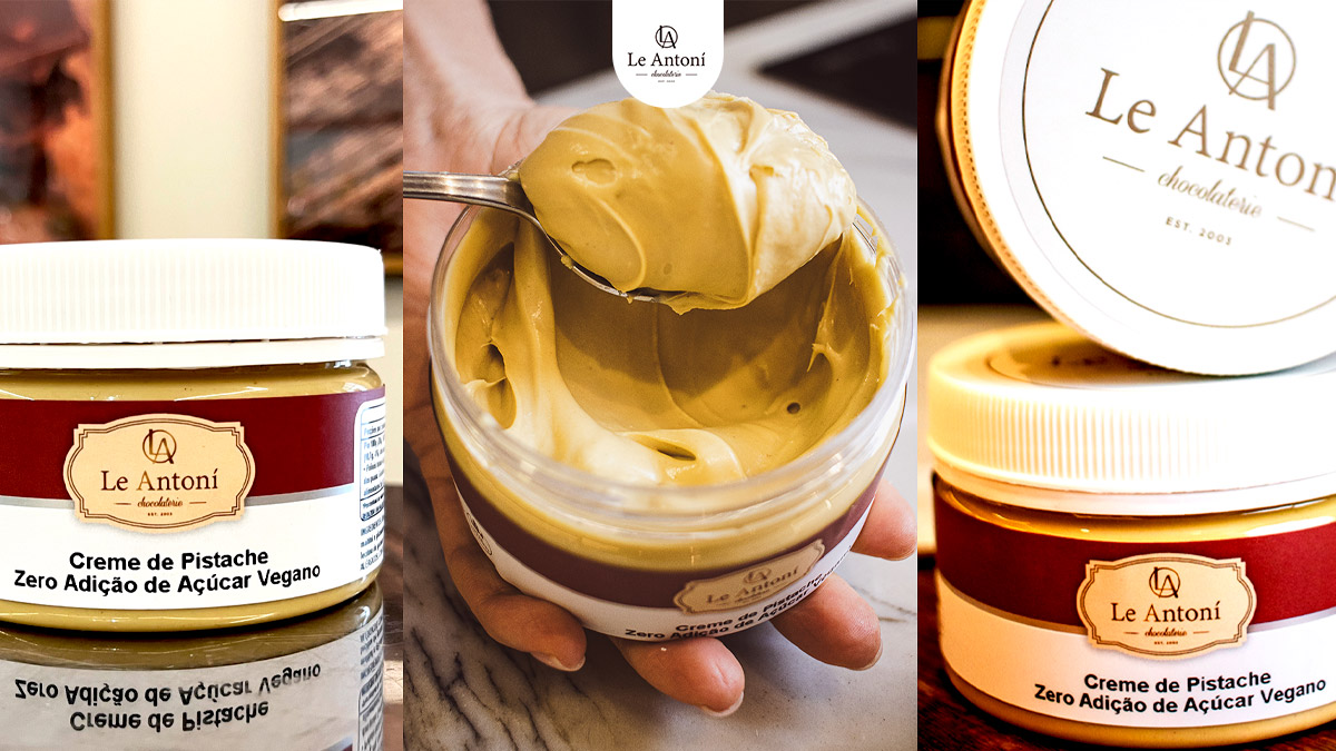 Novo creme de pistache Le Antoní: sabor intenso, com pistaches selecionados e 100% vegano.